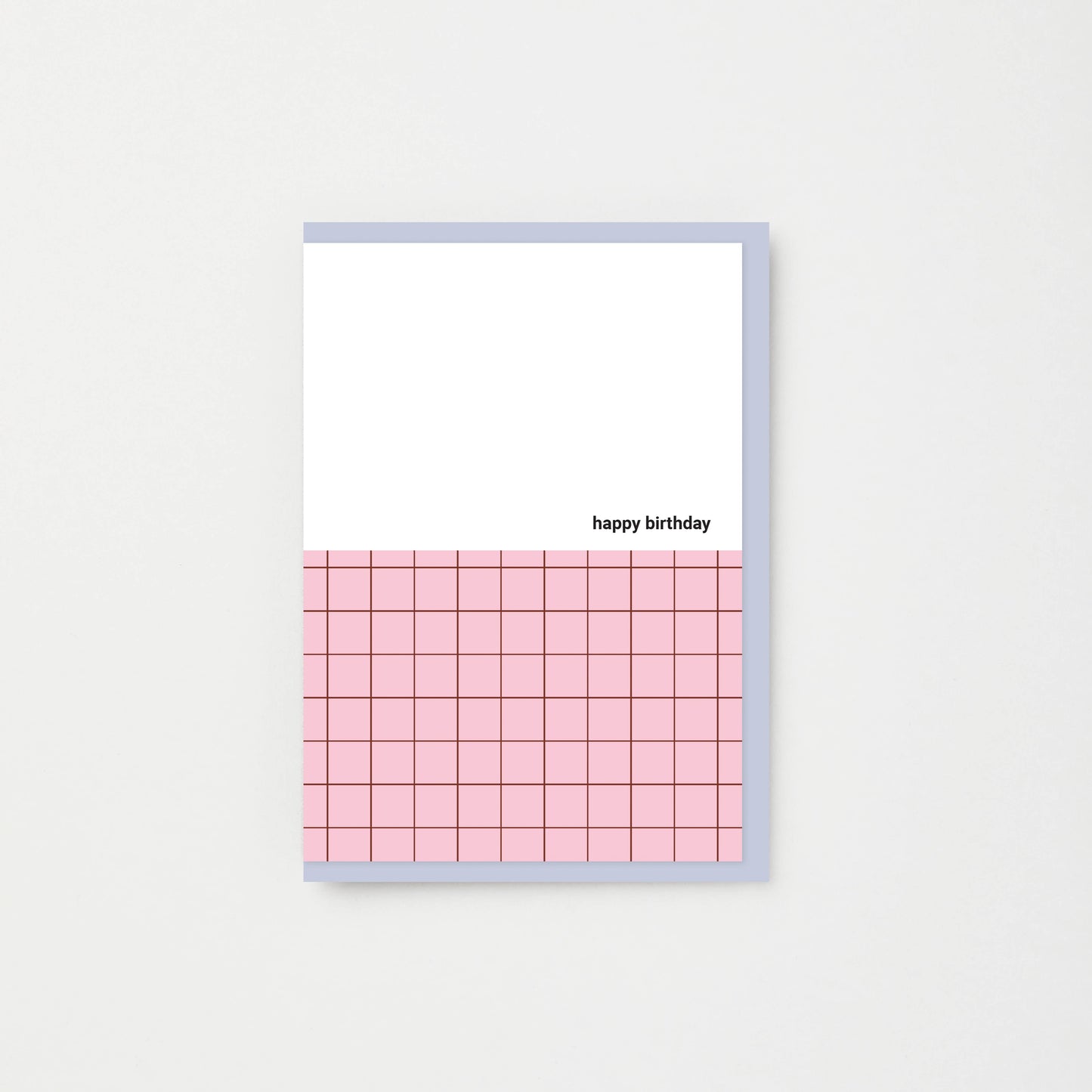 SPRING PINK HAPPY BIRTHDAY GRID GREETING CARD