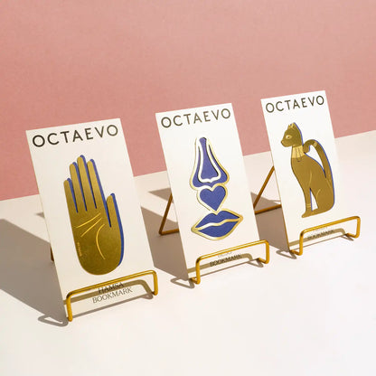 Hamsa - Varnished Brass Bookmark | Book & Stationery Gift