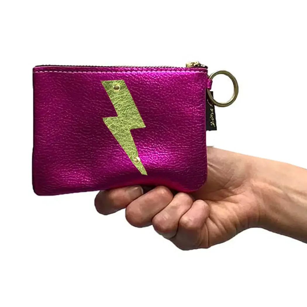 Zina Kao Metallic Leather Wallet