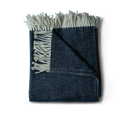 Evangeline Linens Cotton Herringbone Throw Blanket