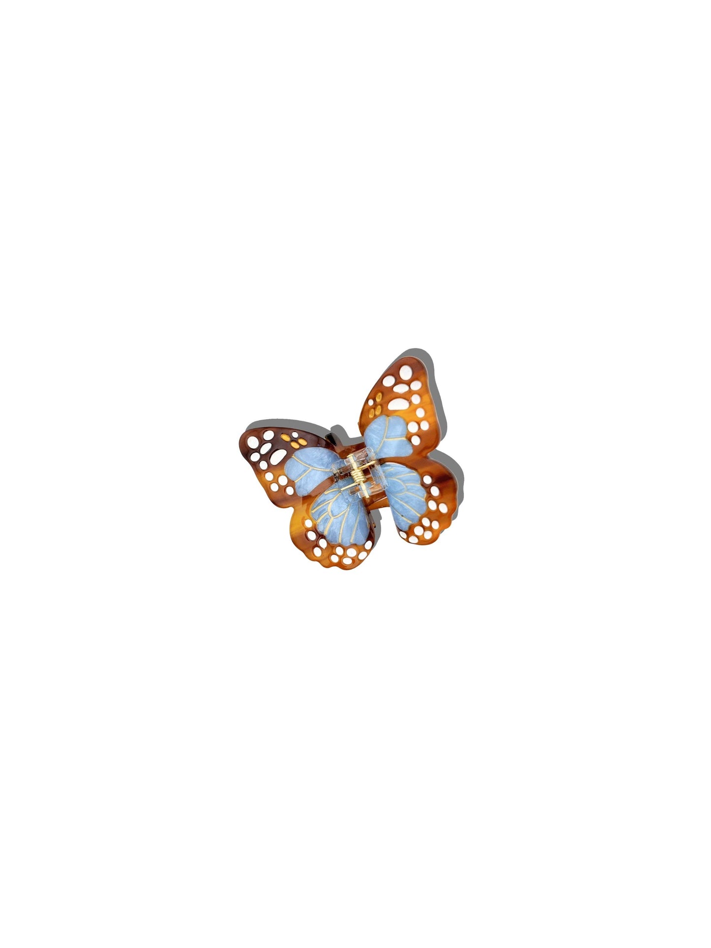 Hand-painted Mini Boho Monarch Claw Hair Clip | Eco-Friendly