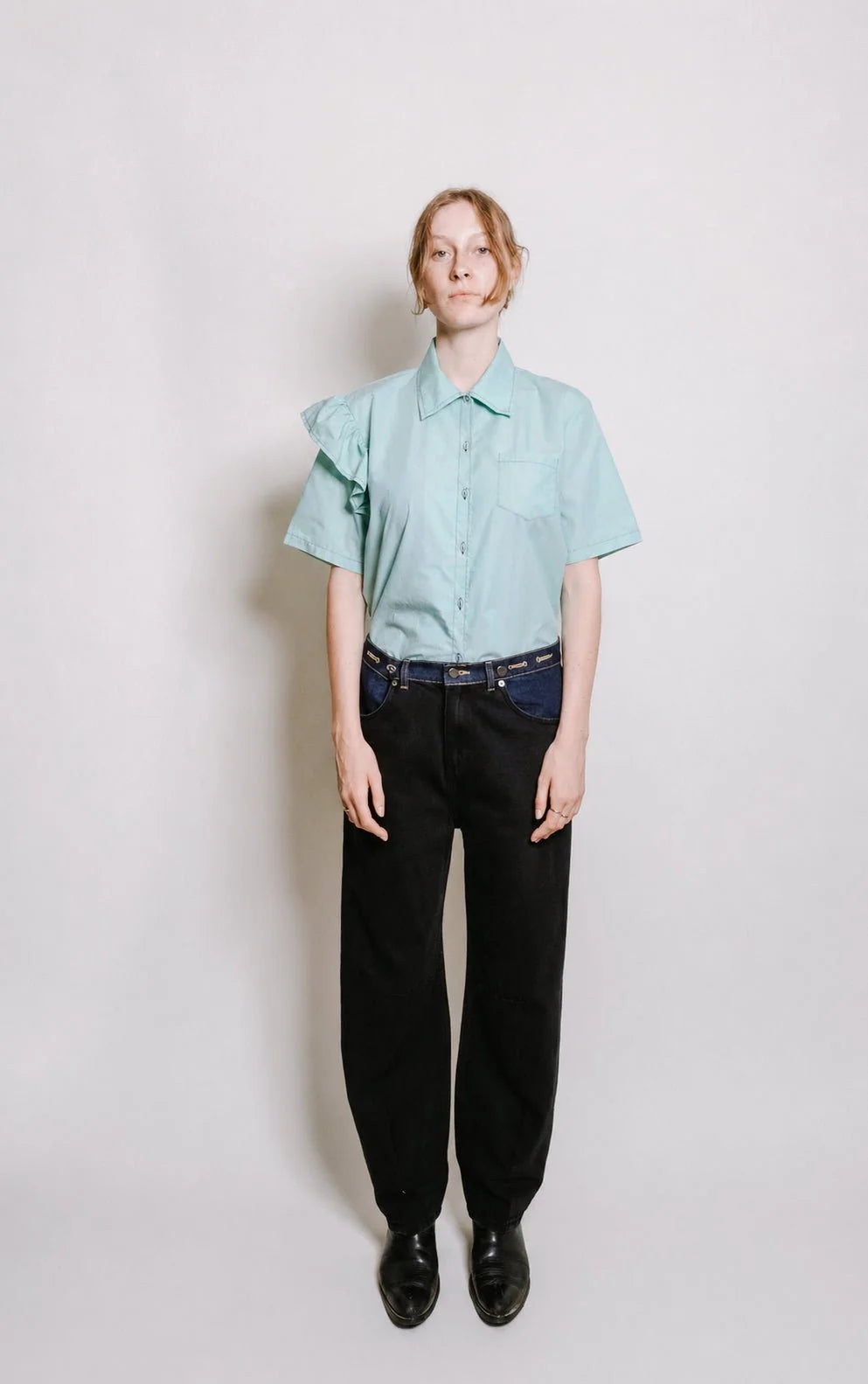 Et Tigre Ollie Denim in Two-tone Dark Wash