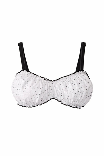 The Holly Polka Dot Cotton Bralette | Dyke Queen