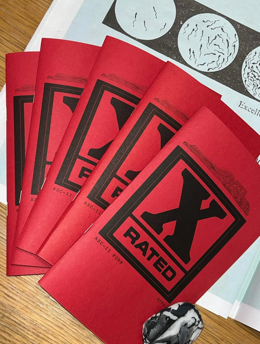X-Rated: ASC-II Art • Risograph Printed Zine