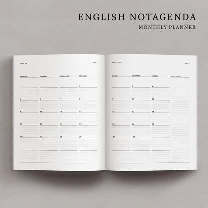 Raoul & Simone Daily Planner/Agenda Notebook