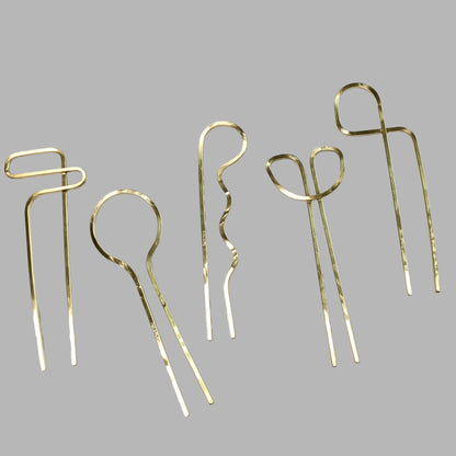 Pelo Hair Assorted Brass Hair Fork