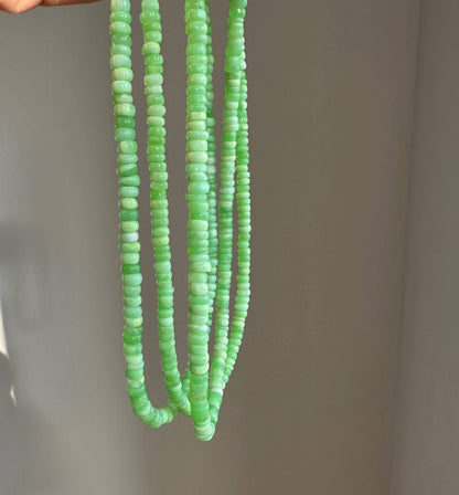 Neon Green Opal Necklace | Peruvian Opal | Gemstone Necklace