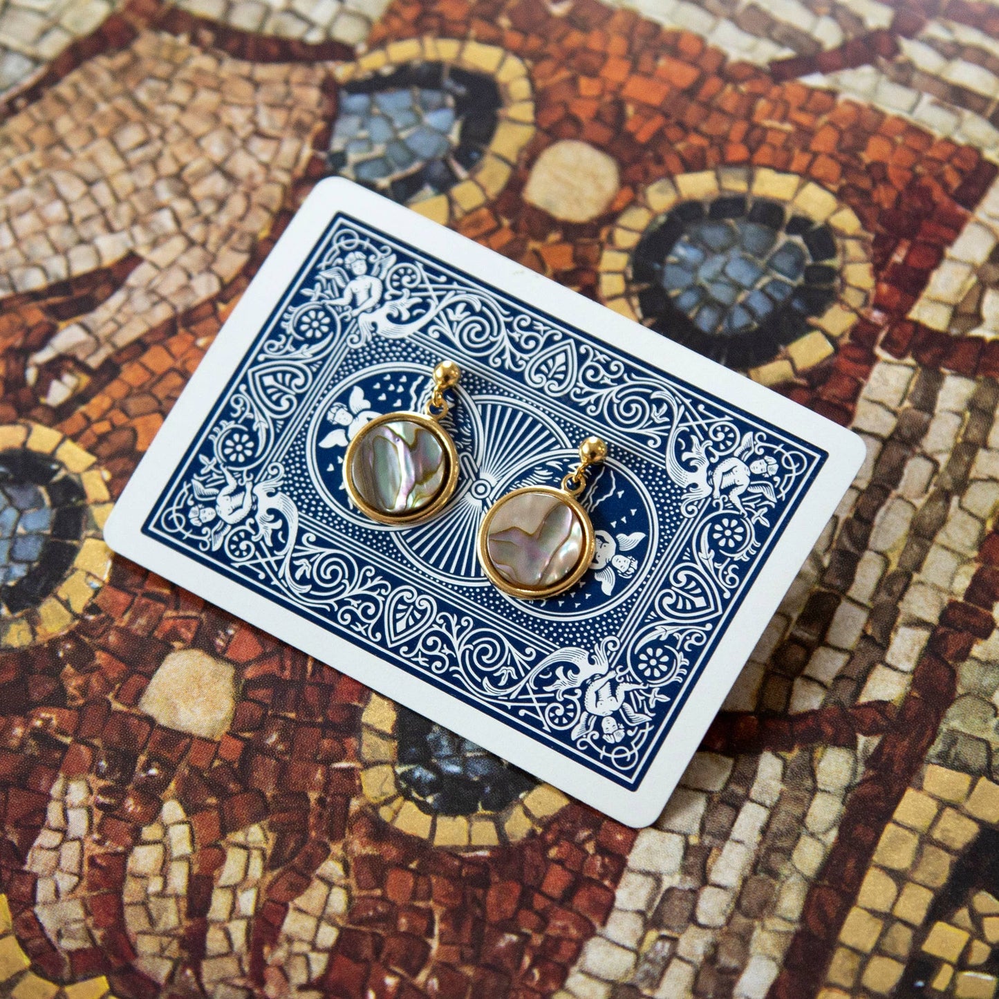 Kindred Objects Abalone Shell Earrings