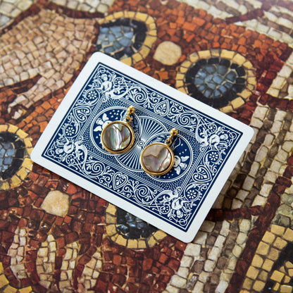 Kindred Objects Abalone Shell Earrings