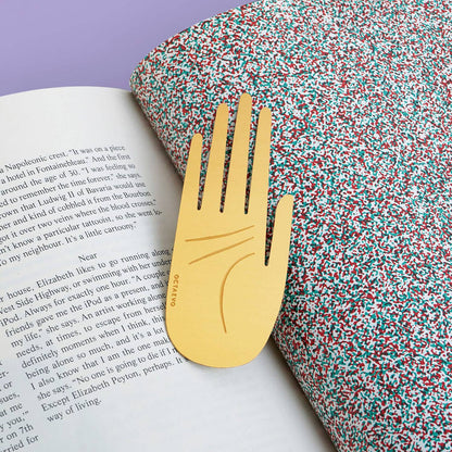 Hamsa - Varnished Brass Bookmark | Book & Stationery Gift