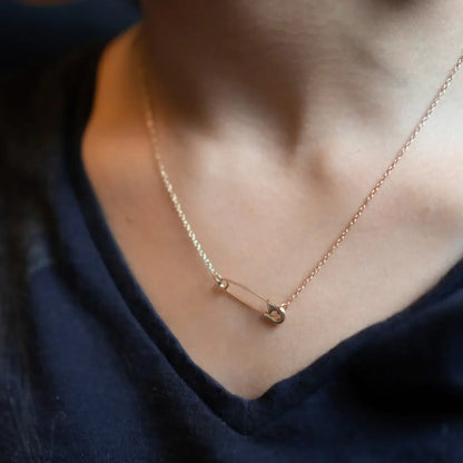 Futaba Hayashi Safety Pin Necklace