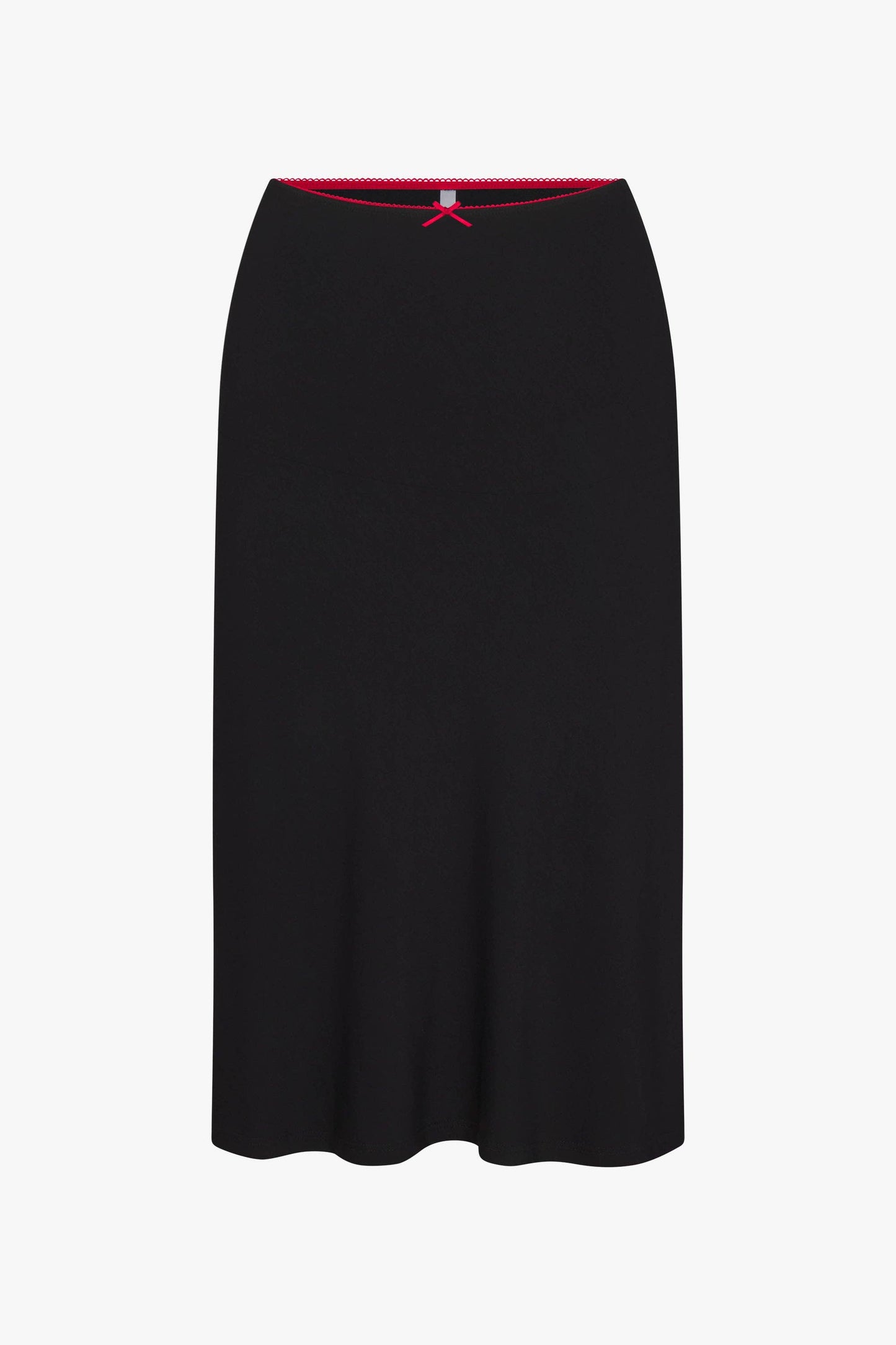 Rat Boi Bias Midi Slip Skirt | Onyx/Cherry