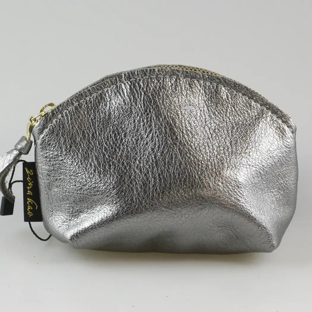 Zina Kao Metallic Simon Mini Makeup Clutch