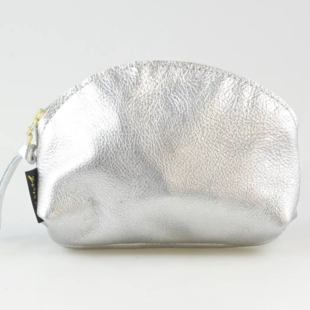 Zina Kao Metallic Simon Mini Makeup Clutch