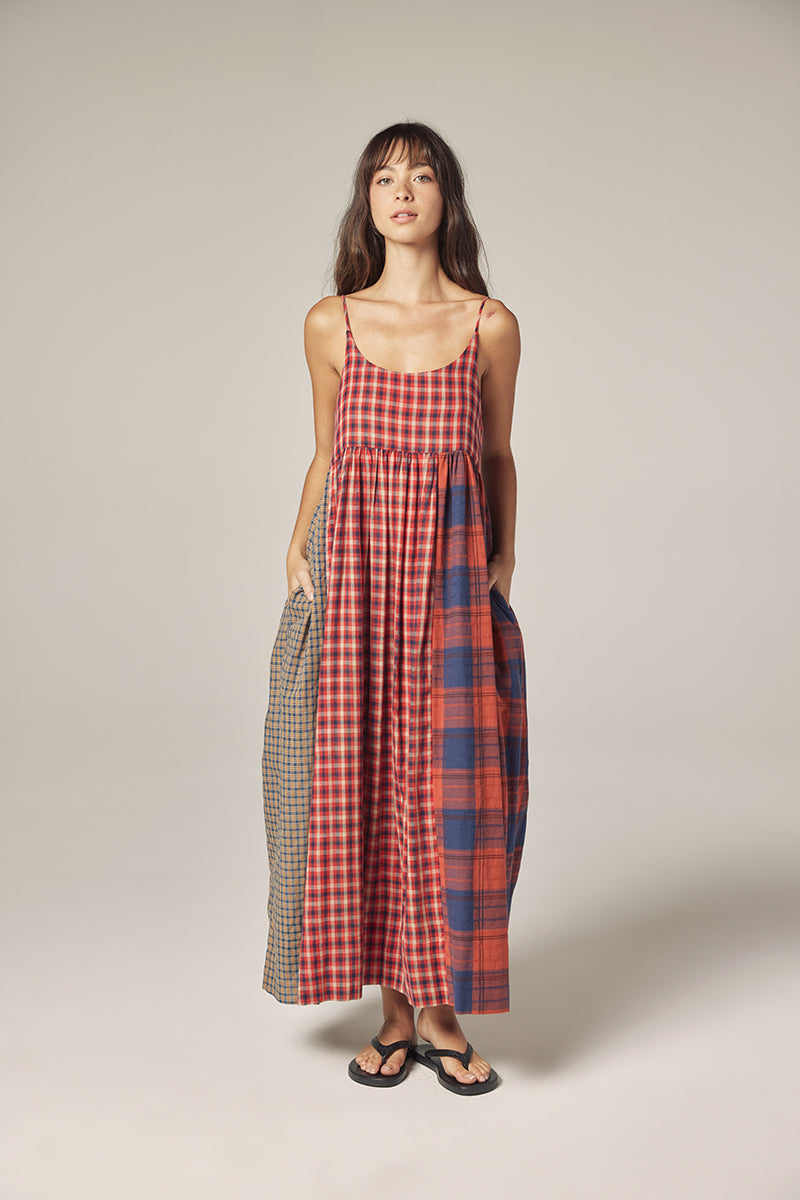 Amente Contrast Midi Dress