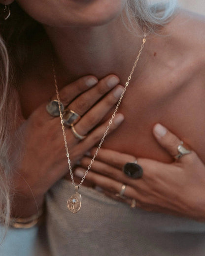 Dea Dia Crying Eye Opal Necklace