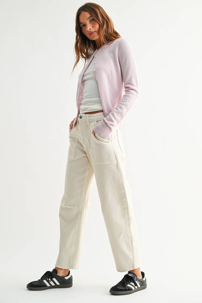 Just Black Denim Utility Barrel Jeans