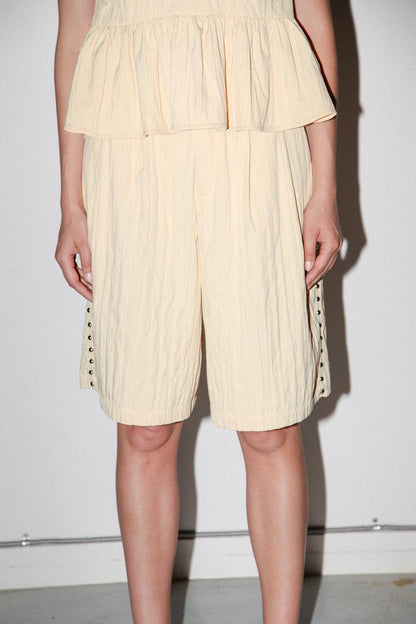 KKCo Rivet Trouser Short in Butter