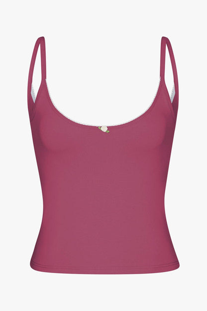 Rat Boi Scoop Back Cami Rose