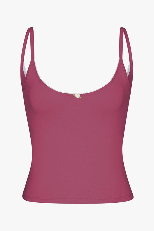 Rat Boi Scoop Back Cami Rose