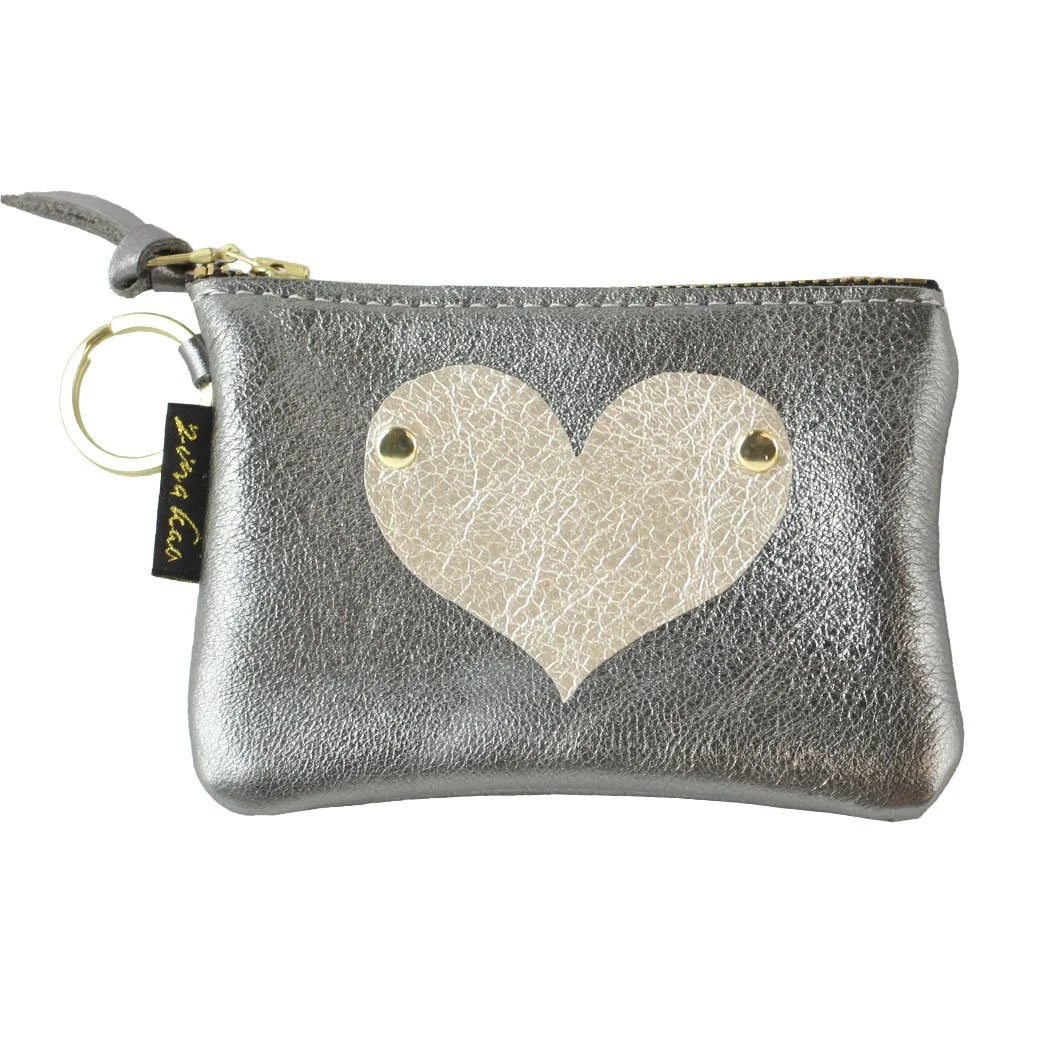 Zina Kao Metallic Leather Wallet