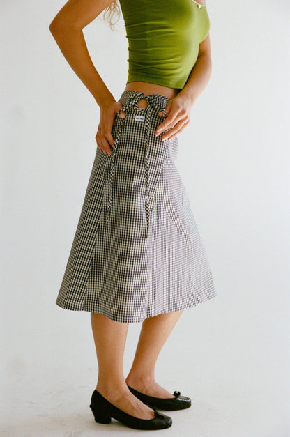 Rat Boi Keyhole Midi Skirt Navy