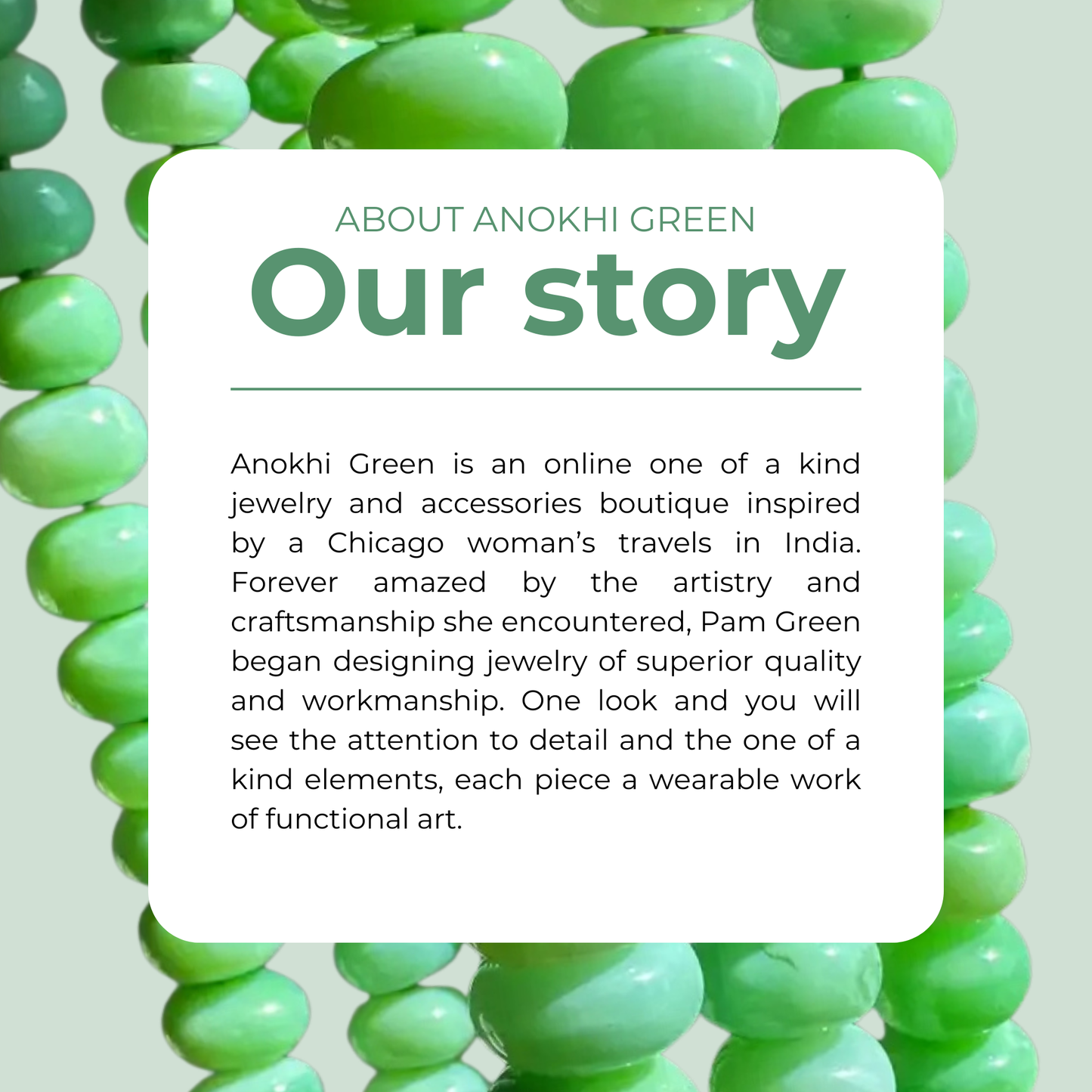 Turquoise Protection | Green Stone Necklace |Good Luck Jewelry