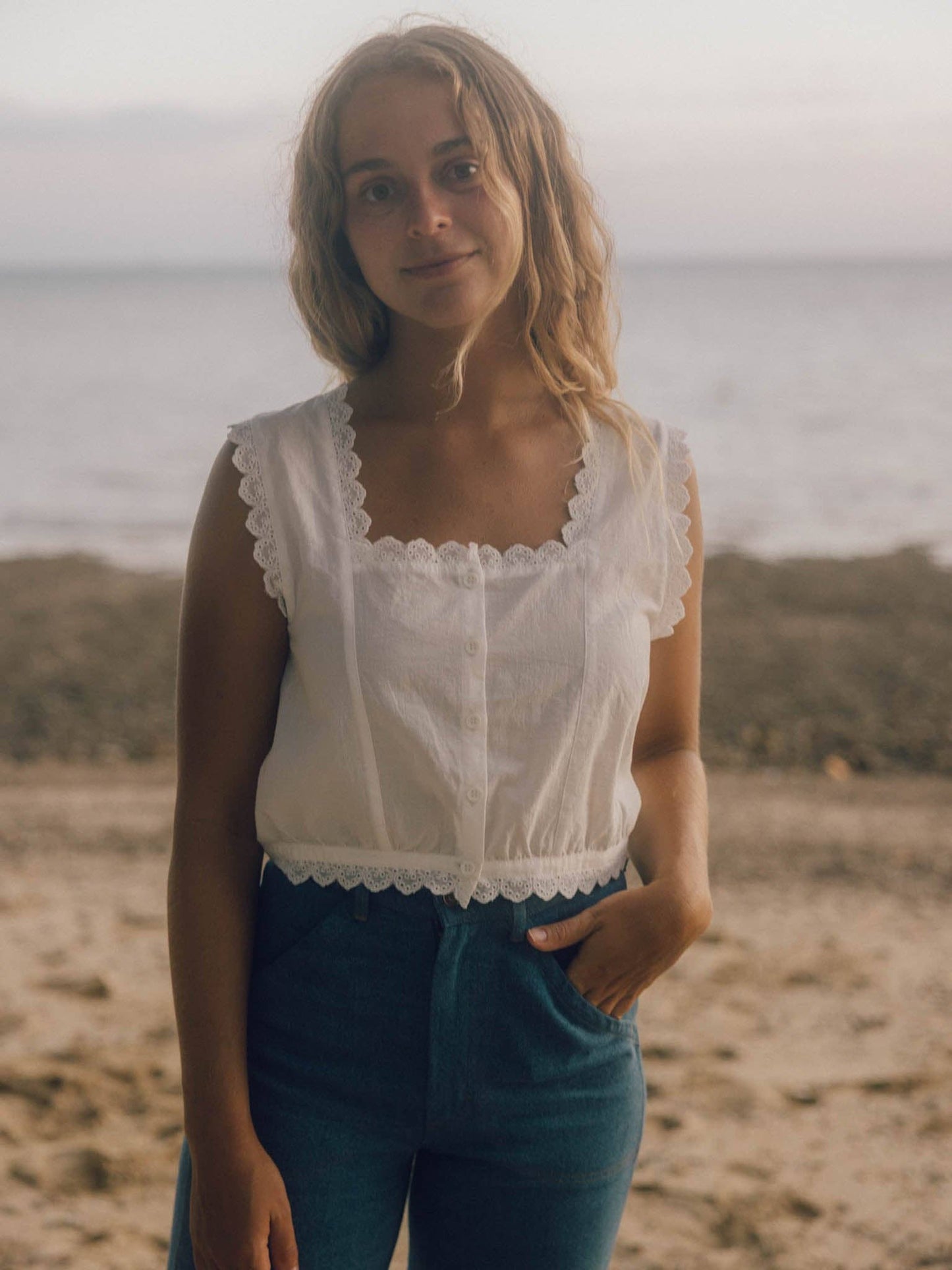 Mollusk Helena Top | White