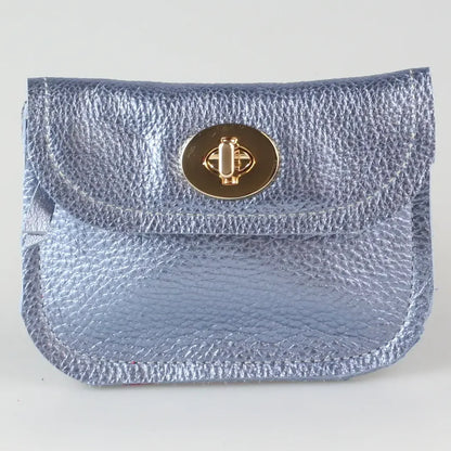 Zina Kao Metallic Turnlock Wallet