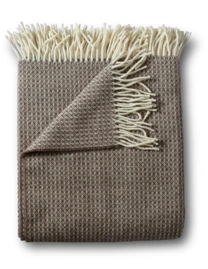 Evangeline Linens Diamond Wool Throw Blanket