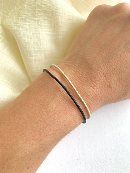 Neutral Beaded Bracelet w/ Adjustable Clasp
