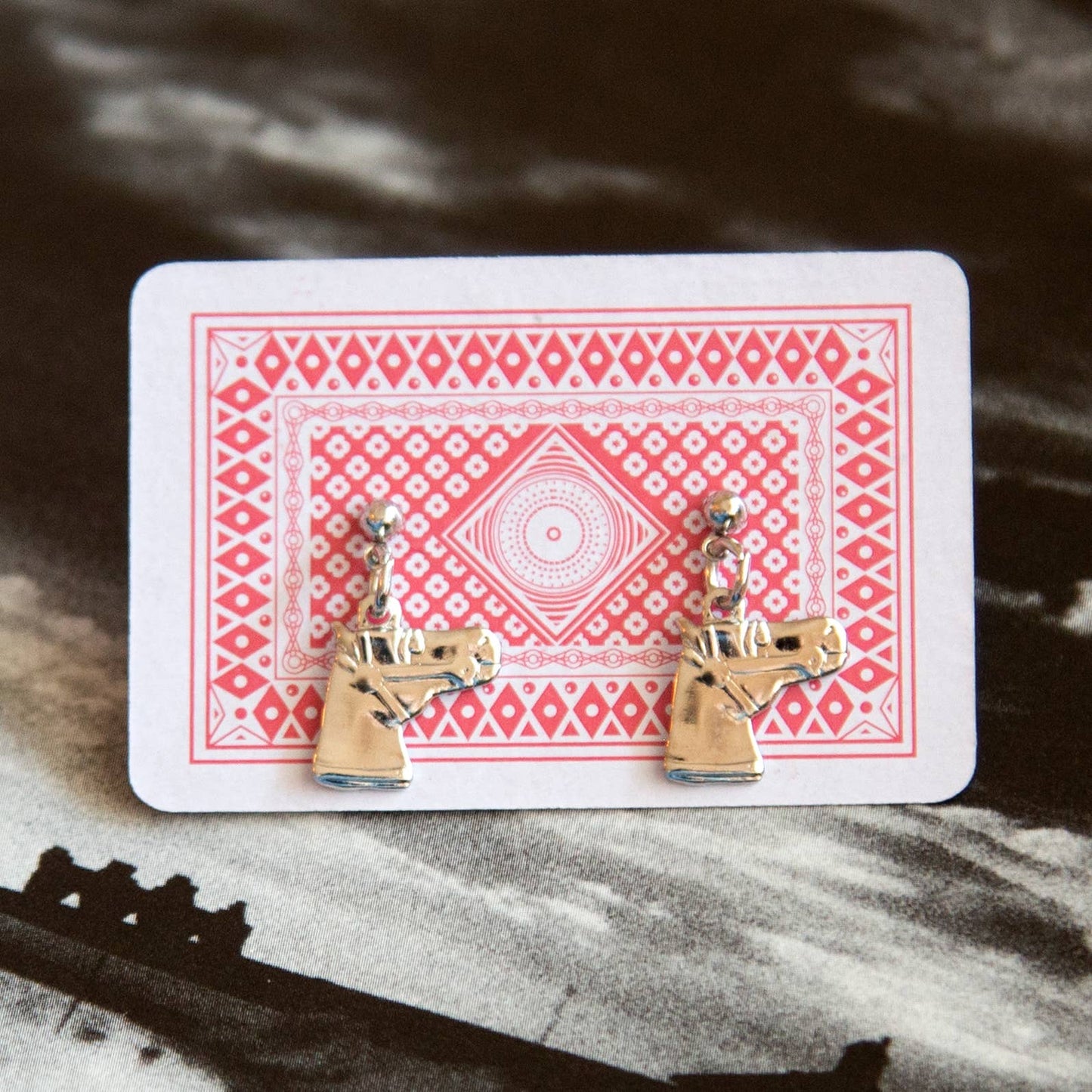 Kindred Objects Silver Horse Charm Earrings