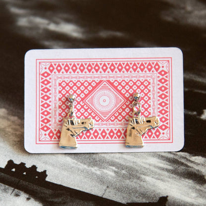 Kindred Objects Silver Horse Charm Earrings