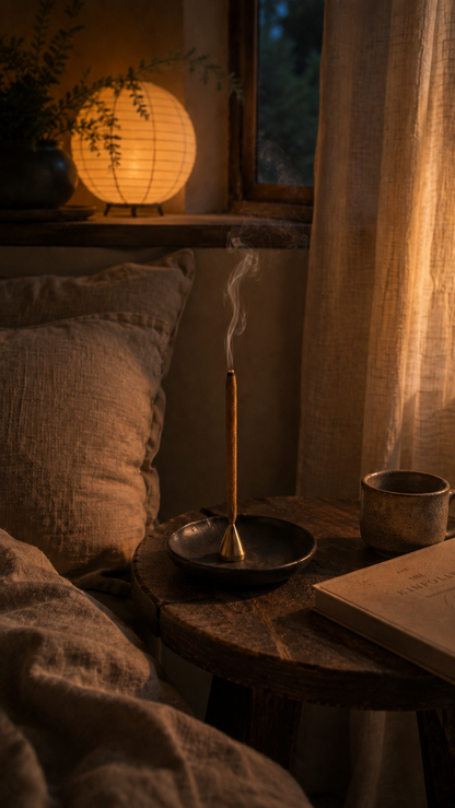 Brass drop incense holder