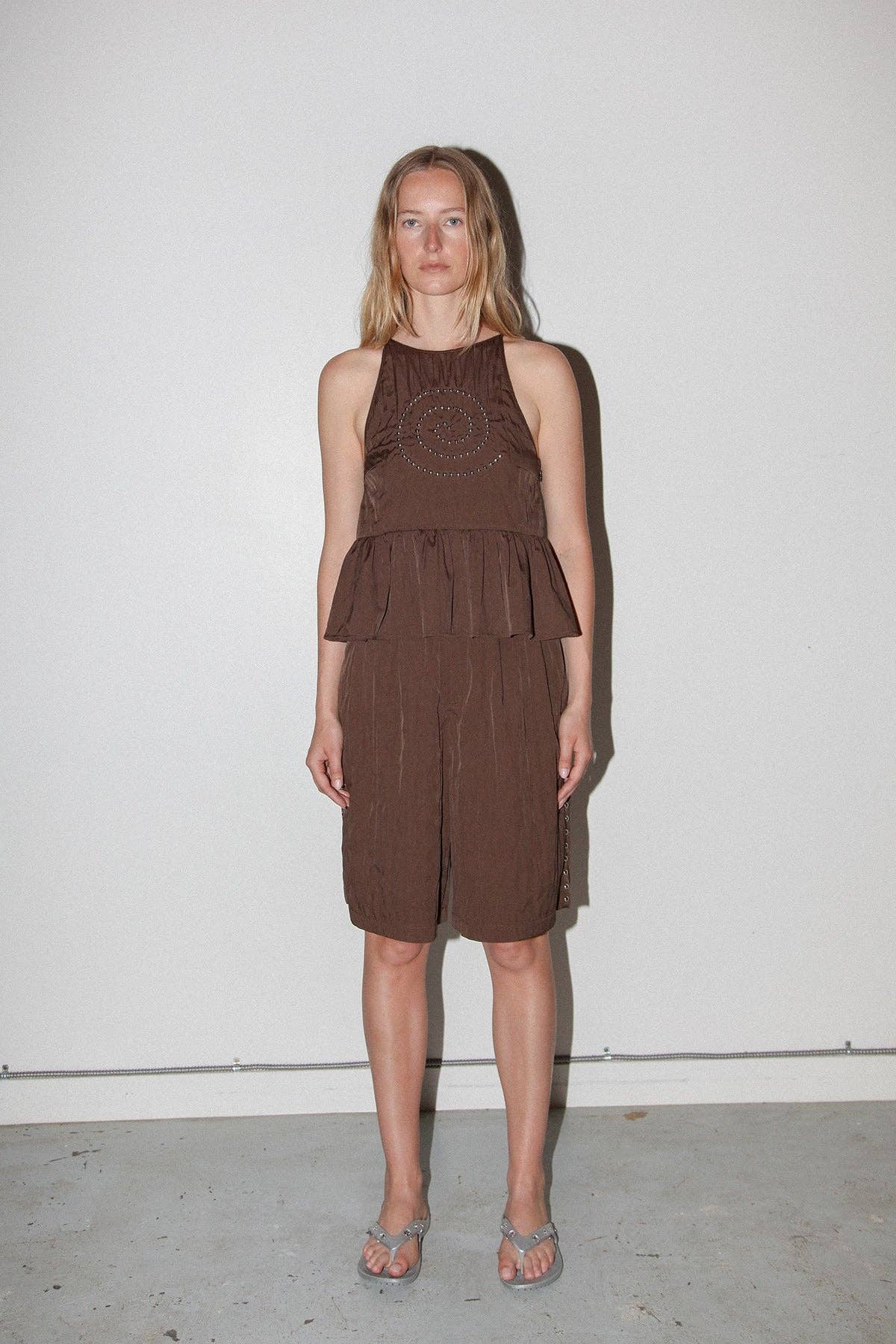 KKCo Rivet Trouser Short in Mud