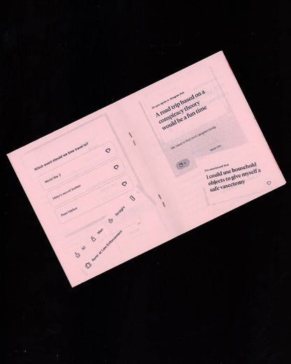 Bad Answer! A Risograph Printed Zine About Dating Apps