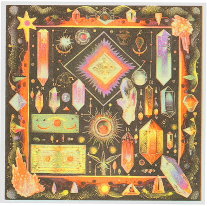 Sacred Crystals Risograph Print