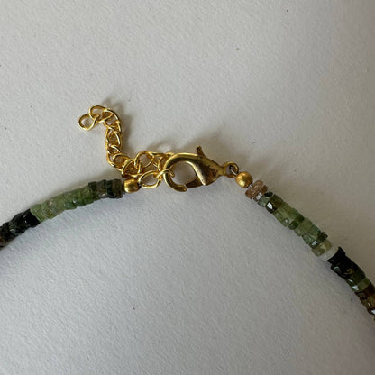 Anokhi Green Green + Pink Tourmaline Necklace