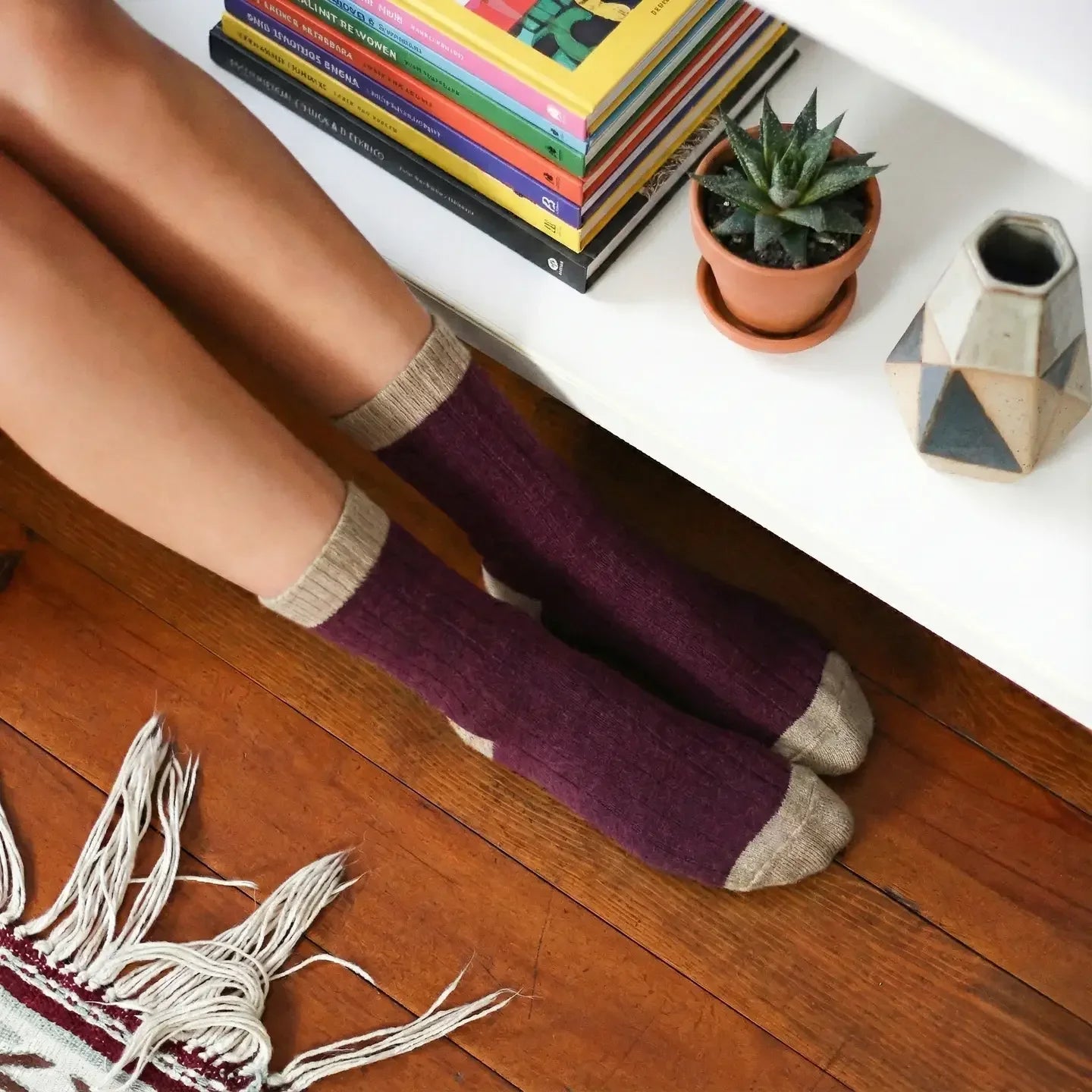 KLUE Merino Wool Socks with Stripes