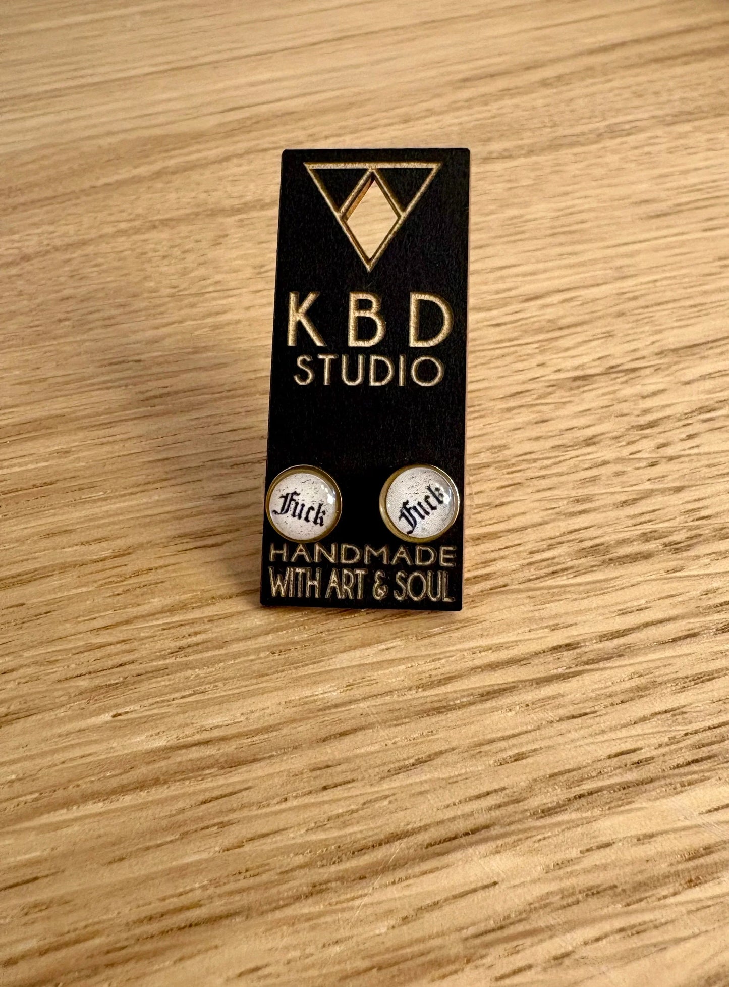 KBD Studios Tiny Picture Studs (Gothic Font Fuck)