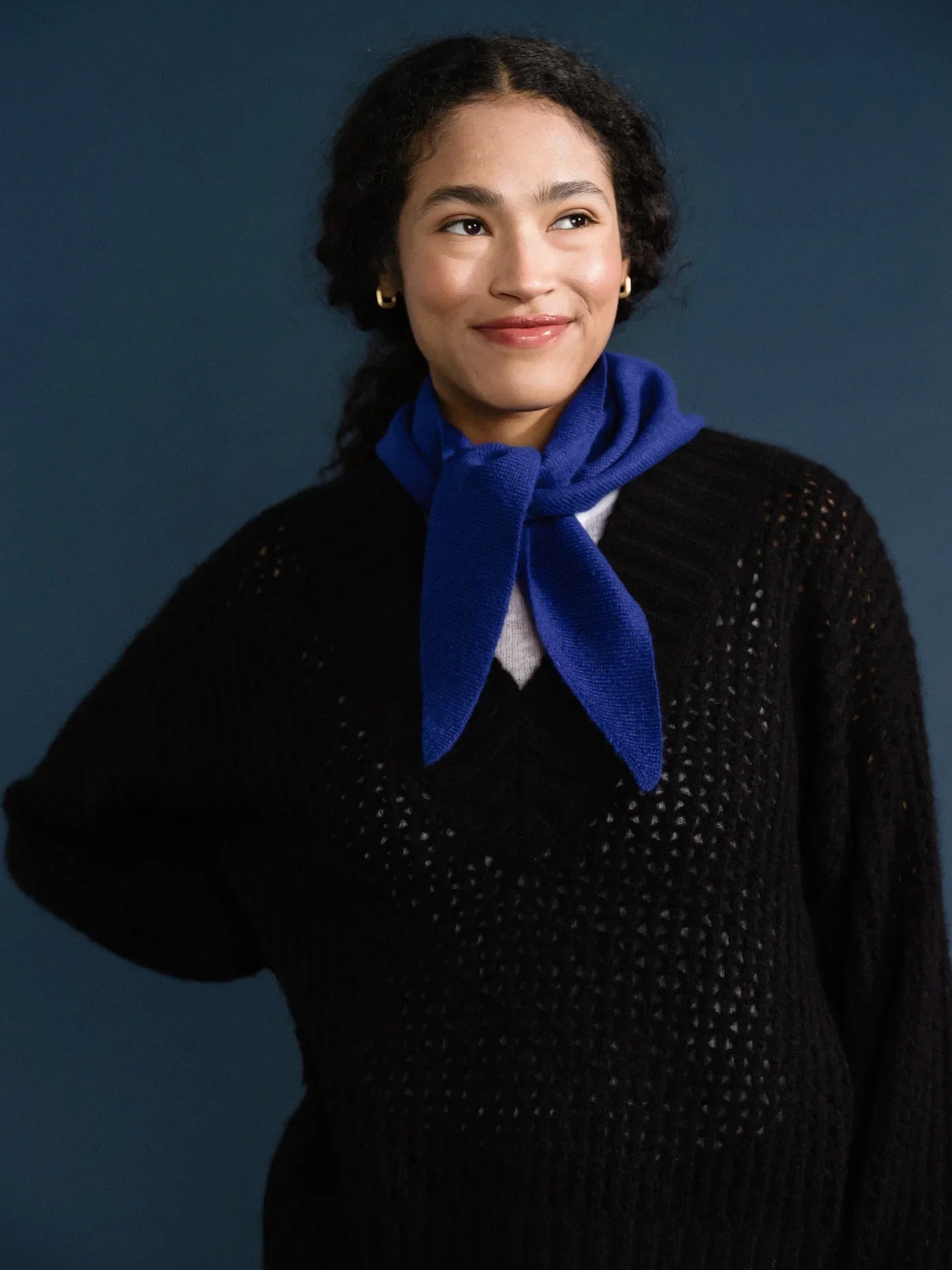 Hansel from Basel Cashmere Triangle Scarf: 3 Colors