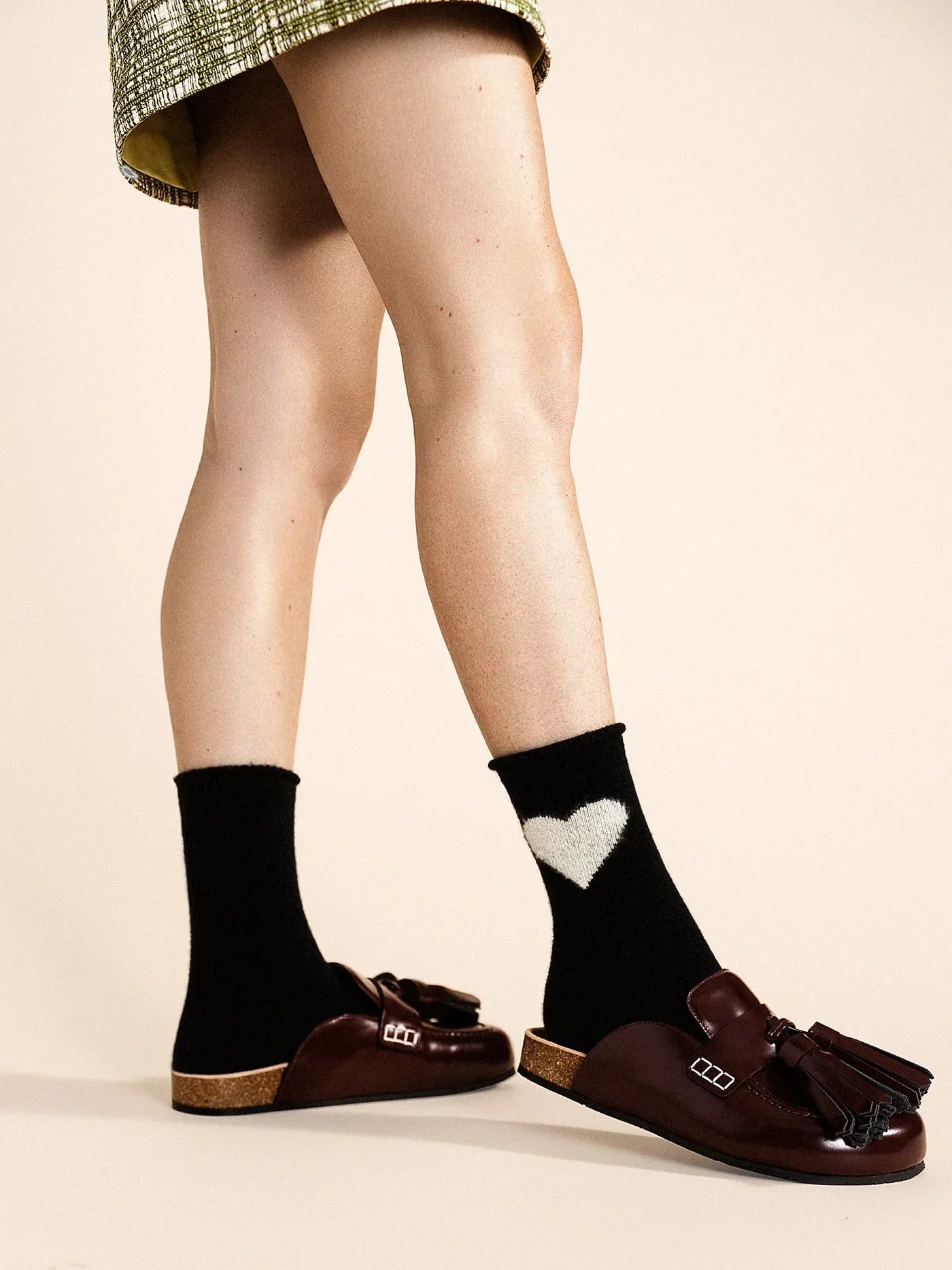 Hansel from Basel Cashmere Heart Socks: 3 Colors