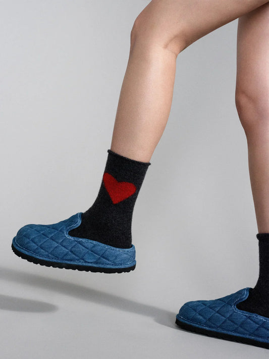 Hansel from Basel Cashmere Heart Socks: 3 Colors