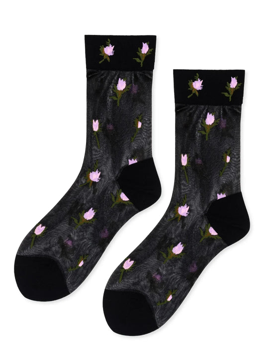 Hansel from Basel Sheer Rosebud Socks