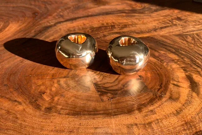 Nancy Pearce Bronze Globular Candle Holder