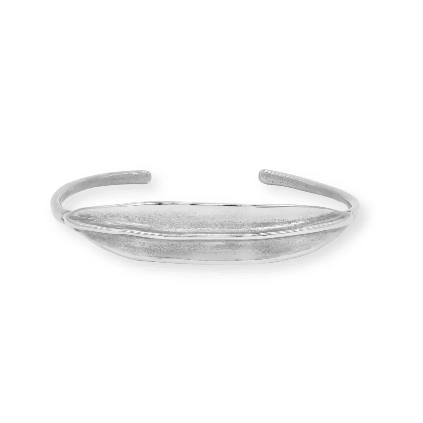 LADHA Silver Ridge ID Cuff Bracelet