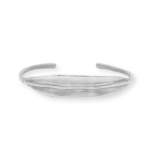 LADHA Silver Ridge ID Cuff Bracelet