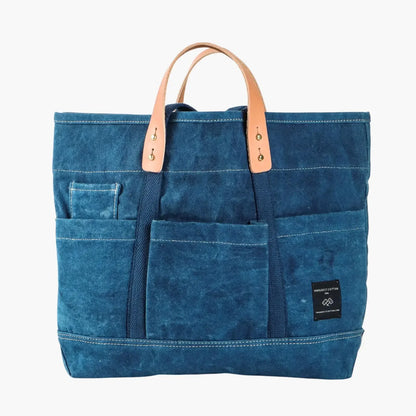 Immodest Cotton Construction Tote | Indigo