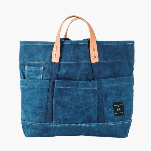 Immodest Cotton Construction Tote | Indigo