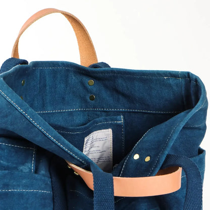 Immodest Cotton Construction Tote | Indigo